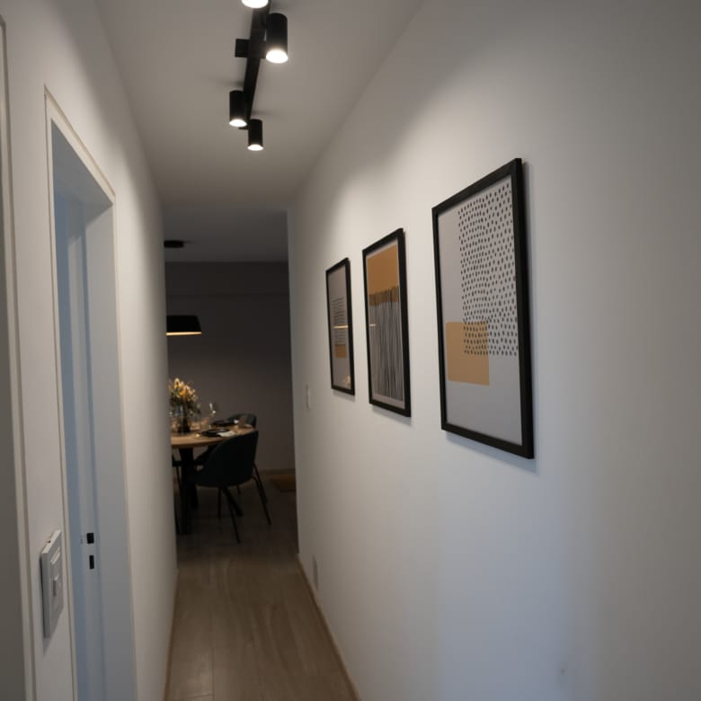 Pasillo departamento en venta emprendimiento Las Pircas en la ciudad de Alta Gracia, Córdoba.