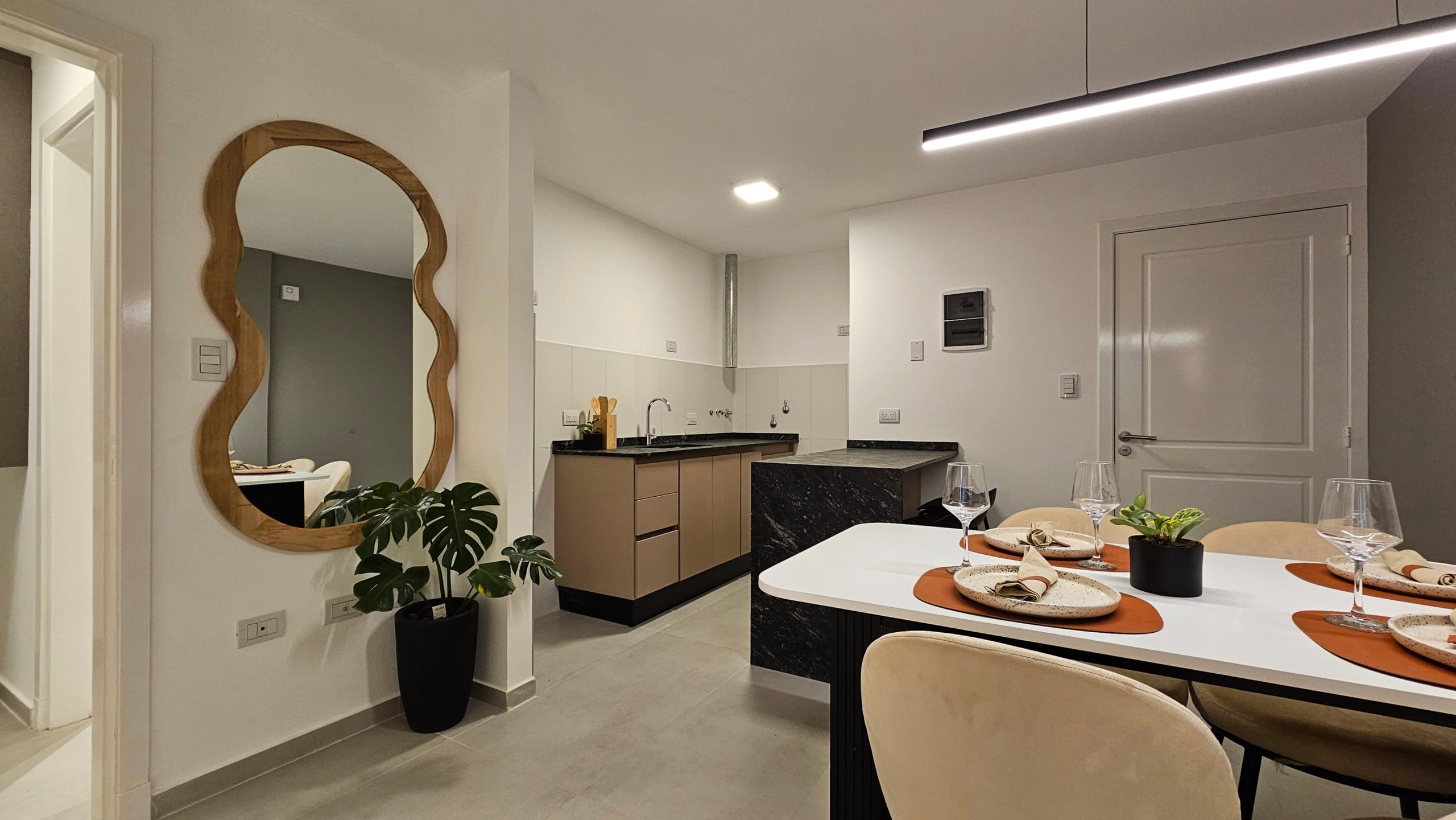 Cocina comedor departamento en venta en Torre Aurus nueva córdoba