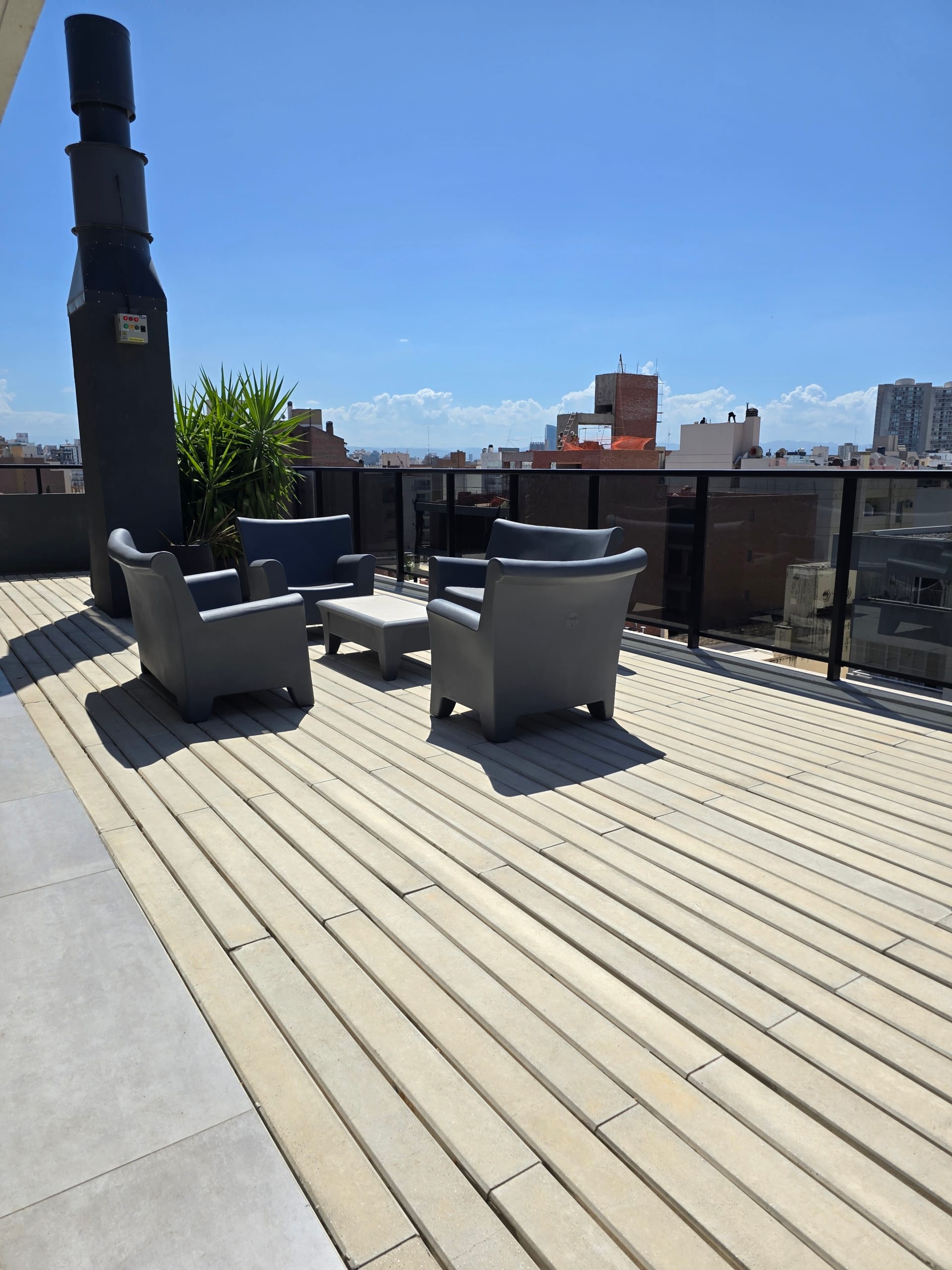 Terraza departamento en venta Greenlife III barrio general paz cordoba carrizo congin inmobiliaria
